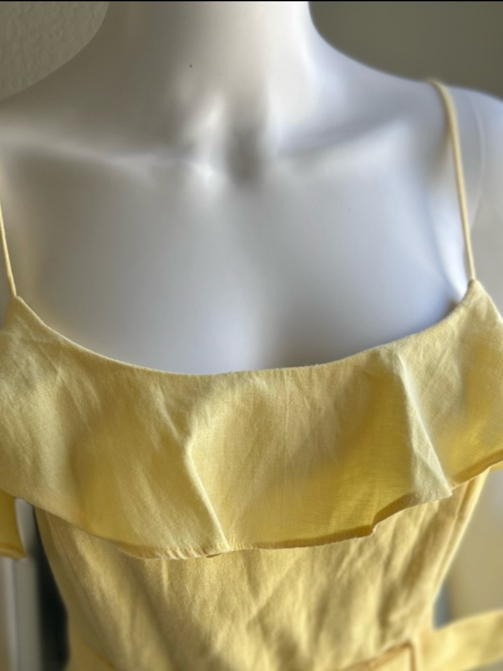 BCBGeneration Ruffled Belted Mini Dress Size 8 - Picture 3 of 6